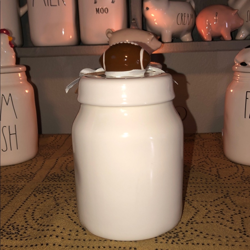 Rae Dunn GAME DAY Baby Canister (Football On Lid) - Picture 4 of 9